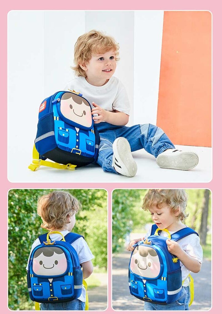 Vaikiška kuprinė Smart Mama Princas, 34x27 cm kaina ir informacija | Kuprinės mokyklai, sportiniai maišeliai | pigu.lt