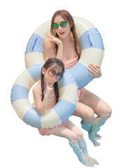 Pripučiamas plaukimo ratas Smart Mama, 75 cm, mėlynas цена и информация | Надувные и пляжные товары | pigu.lt