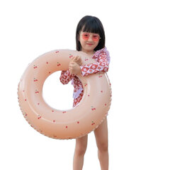 Pripučiamas plaukimo ratas Smart Mama, 50 cm, rožinis цена и информация | Надувные и пляжные товары | pigu.lt