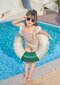 Pripučiamas plaukimo ratas Smart Mama, 58 cm, žalias цена и информация | Pripučiamos ir paplūdimio prekės | pigu.lt