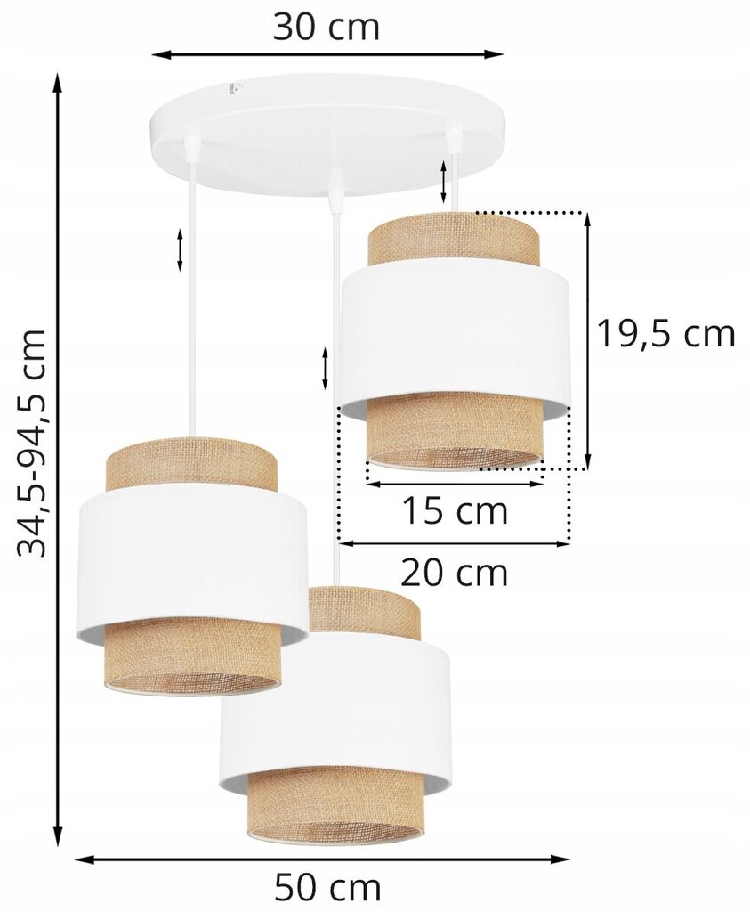 LightHome lubinis šviestuvas Boho kaina ir informacija | Lubiniai šviestuvai | pigu.lt