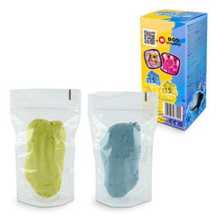 Пушистый песок - Набор - Голубой и желтый - 2 x 70 г, Tuban TU3790 цена и информация | Принадлежности для рисования, лепки | pigu.lt