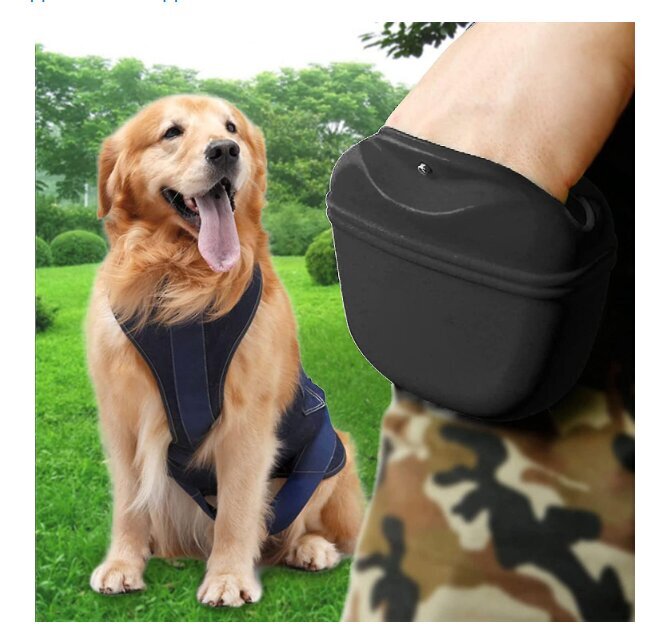 Šunų skanėstų maišelis, juodas kaina ir informacija | Dresūros priemonės šunims | pigu.lt