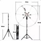 Kosmetinė lempa fotografinė lanksčios rankenos nuotolinio valdymo pultas Cosme 24 W цена и информация | Fotografijos apšvietimo įranga | pigu.lt