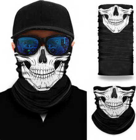 Maskuojanti veido kaukė vyrams "Skeletas" цена и информация | Vyriški šalikai, kepurės, pirštinės | pigu.lt