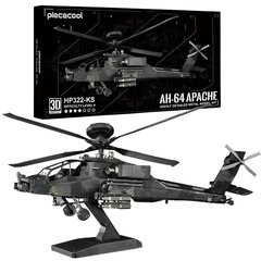 Metalinė dėlionė 3D modelis AH-64 Apache sraigtasparnis Piececool, 145 d. kaina ir informacija | Konstruktoriai ir kaladėlės | pigu.lt