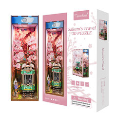 Surenkamas medinis 3D LED modelis Nook Sakura's Travel Tonecheer kaina ir informacija | Konstruktoriai ir kaladėlės | pigu.lt