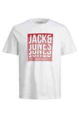 Мужская футболка Jack&Jones 12256803*03, белая, 5715604774855 цена и информация | Мужские футболки | pigu.lt
