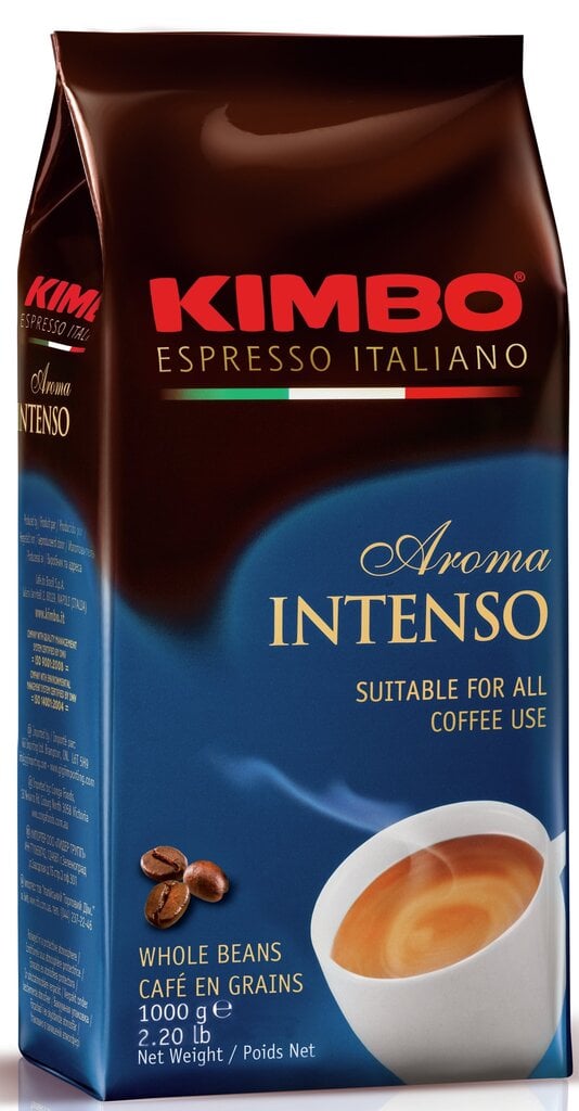 Kavos pupelės Kimbo Aroma Intenso, 1 kg kaina ir informacija | Kava, kakava | pigu.lt