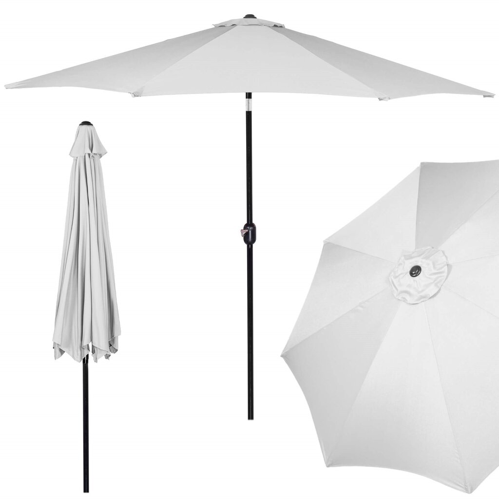 Sodo skėtis Springos GU0034, baltas kaina ir informacija | Skėčiai, markizės, stovai | pigu.lt