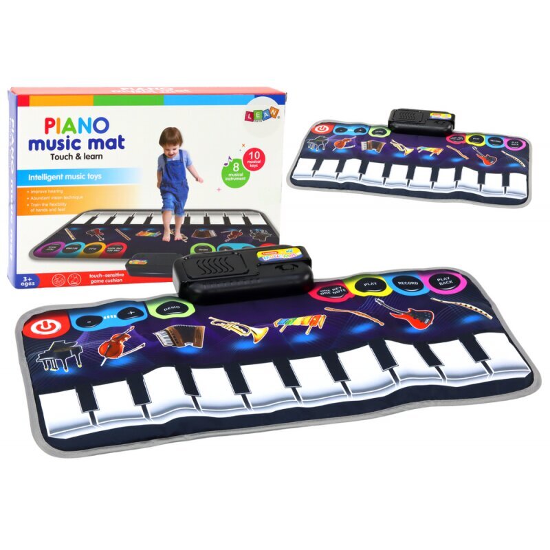 Edukacinis muzikinis kilimėlis Lean Toys Pianinas kaina ir informacija | Stalo žaidimai, galvosūkiai | pigu.lt