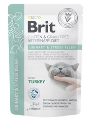 Brit Urinary and Stress Relief с индейкой, 85 г цена и информация | Консервы для кошек | pigu.lt