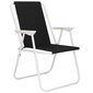 Sodo kėdė Springos GC0061, juoda kaina ir informacija | Lauko kėdės, foteliai, pufai | pigu.lt