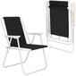 Sodo kėdė Springos GC0061, juoda kaina ir informacija | Lauko kėdės, foteliai, pufai | pigu.lt