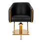 Kirpimo kėdė Gabbiano Burgos, juoda/auksinė kaina ir informacija | Baldai grožio salonams | pigu.lt