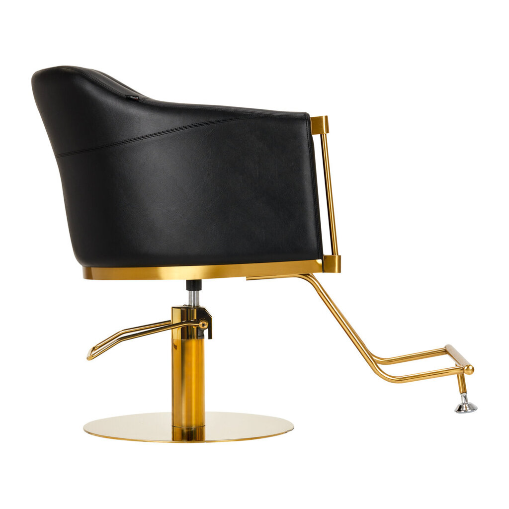 Kirpimo kėdė Gabbiano Burgos, juoda/auksinė kaina ir informacija | Baldai grožio salonams | pigu.lt