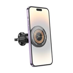 Borofone Car holder BH211 Riley magnetic with induction charging to air vent black цена и информация | Держатели для телефонов | pigu.lt