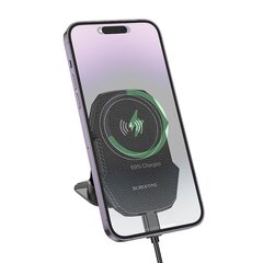 Borofone Car holder BH216 Adelante magnetic with induction charging to dashboard black цена и информация | Держатели для телефонов | pigu.lt