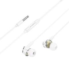 Borofone Earphones BM90 Miller with microphone Typ C white цена и информация | Наушники | pigu.lt