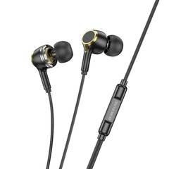 Borofone Earphones BM90 Miller with microphone Typ C black цена и информация | Наушники | pigu.lt