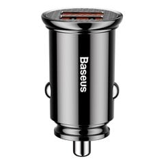 Автомобильное зарядное устройство PS Baseus, 2 x USB, быстрая зарядка 3.0, 30 Вт, 5 А, черное. цена и информация | Зарядные устройства для телефонов | pigu.lt