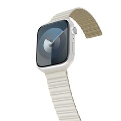 Araree pasek Silicone Link Apple Watch 38|40|41mm biało-zielony|warm white-khaki AR70-01908C цена и информация | Аксессуары для смарт-часов и браслетов | pigu.lt