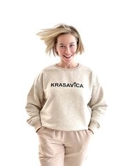Женский свитшот Krassula Krasavica, песочный цена и информация | Свитера женские | pigu.lt