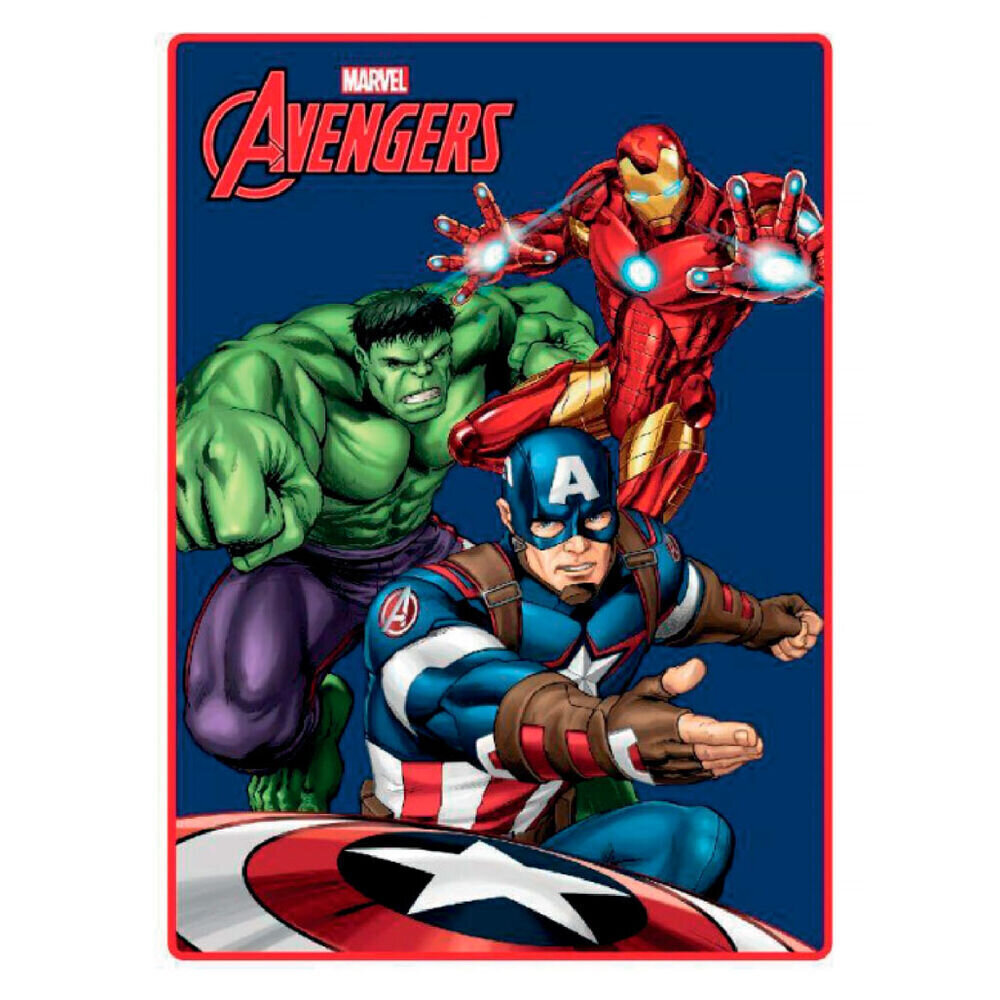 Vaikiškas pledas Avengers, 100x140 cm цена и информация | Lovatiesės ir pledai | pigu.lt
