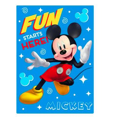 Vaikiškas pledas Disney Mickey, 100x140 cm kaina ir informacija | Lovatiesės ir pledai | pigu.lt