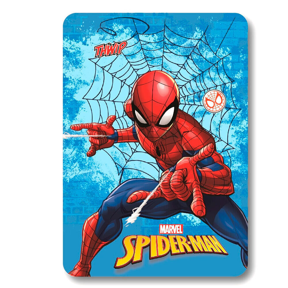 Vaikiškas pledas Spiderman, 100x140 cm цена и информация | Lovatiesės ir pledai | pigu.lt