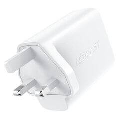 Сетевое зарядное устройство, Acefast, A32, двухпортовое, USB-C, PD 50 Вт, вилка UK, черный цена и информация | Зарядные устройства для телефонов | pigu.lt