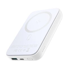 Joyroom power bank 10000mAh 20W Power Delivery Quick Charge magnetyczna wireless Qi charger 15W for iPhone MagSafe compatible white (JR-W020 white) цена и информация | Зарядные устройства Power bank | pigu.lt