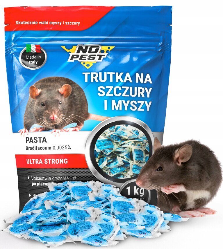 Nuodai pelėms ir žiurkėms No-Pest, 1 kg kaina ir informacija | Graužikų, kurmių naikinimas | pigu.lt