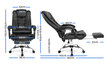 Biuro kėdė ir grindų apsauginis kilimėlis Home&Living , juodas kaina ir informacija | Biuro kėdės | pigu.lt