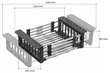 Daugiafunkcinis vaisių ir daržovių džiovinimo krepšelis, 22,5x52x1 cm цена и информация | Virtuvės įrankiai | pigu.lt