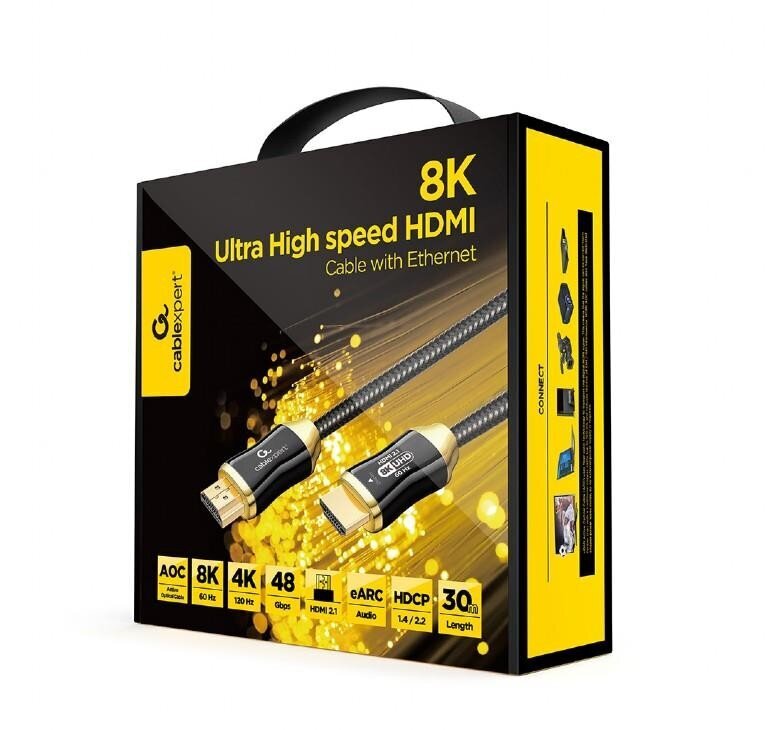 Gembird HDMI, 30m kaina ir informacija | Kabeliai ir laidai | pigu.lt