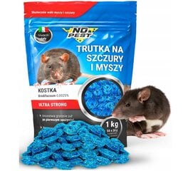 Nuodai žiurkėms ir pelėms No Pest Brodifakum, 1 kg kaina ir informacija | Graužikų, kurmių naikinimas | pigu.lt