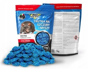Nuodai žiurkėms ir pelėms No Pest Brodifakum, 1 kg kaina ir informacija | Graužikų, kurmių naikinimas | pigu.lt