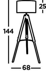 Searchlight торшер Easel EU6006BR цена и информация | Торшеры | pigu.lt