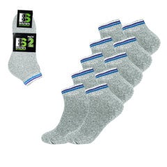 Носки спортивные унисекс Bisoks 12146, серые, 5 пар цена и информация | Мужские носки | pigu.lt