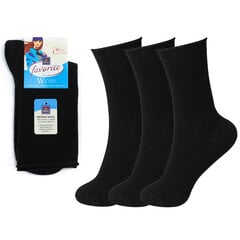Женские носки Favorite 22196 черные, 3 пары цена и информация | Женские носки | pigu.lt