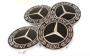 Centriniai dangteliai Mercedes, 4 vnt. kaina ir informacija | Auto reikmenys | pigu.lt