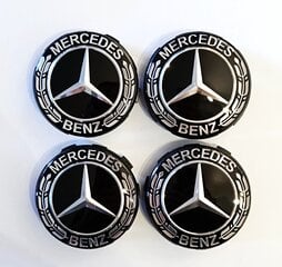 Centriniai dangteliai Mercedes, 4 vnt. kaina ir informacija | Auto reikmenys | pigu.lt