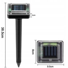 Солнечный отпугиватель кротов от грызунов, мышей, кротов, вредителей XXL 2 шт. цена и информация | Средства защиты от кротов, грызунов | pigu.lt