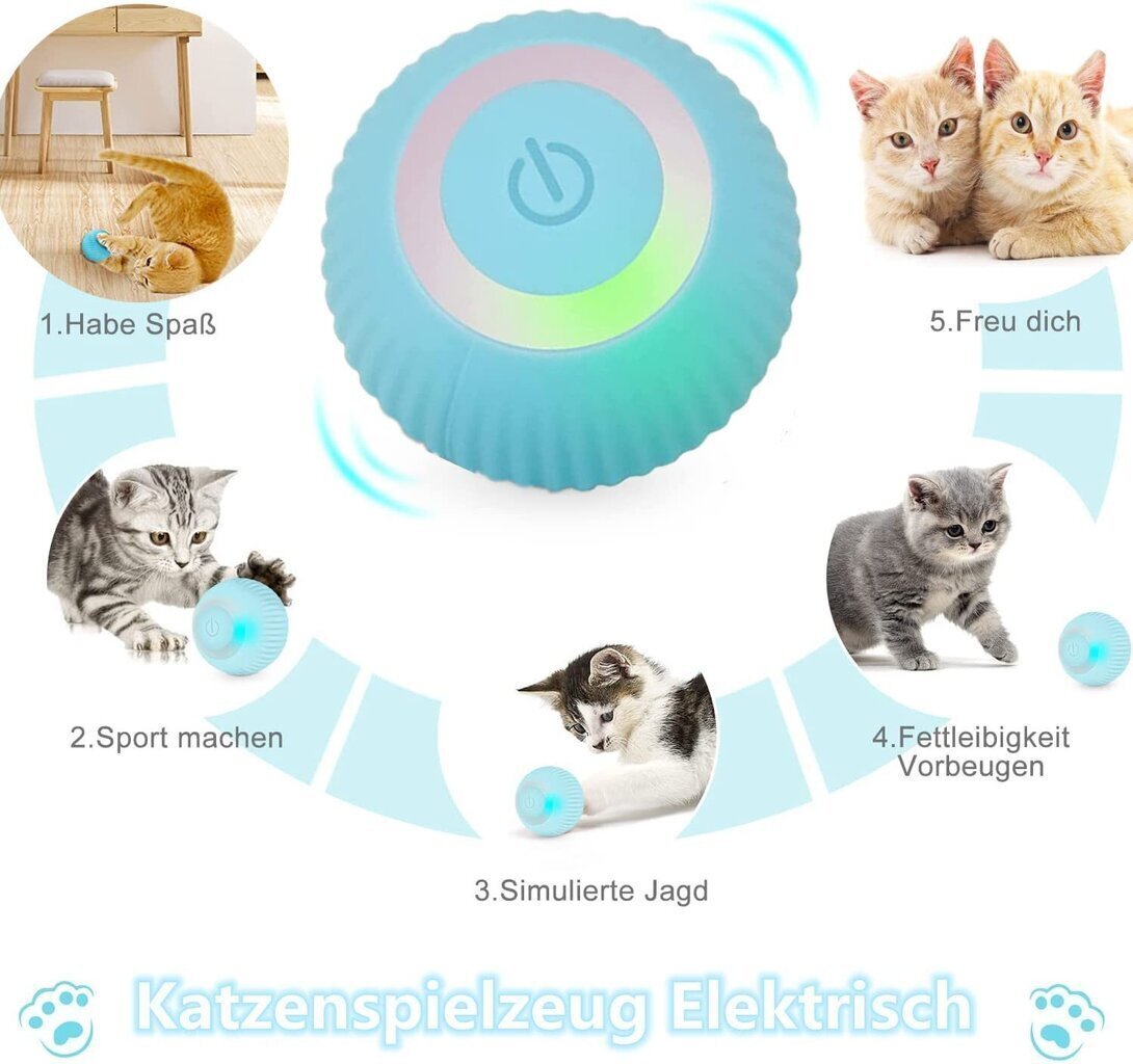 Judantys katės žaislas Bahar, mėlynas ir rožinis, 2 vnt. kaina ir informacija | Žaislai katėms | pigu.lt