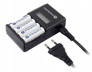 Зарядное устройство для аккумуляторов AA и AAA с ЖК-экраном цена и информация | Зарядные устройства для аккумуляторов | pigu.lt