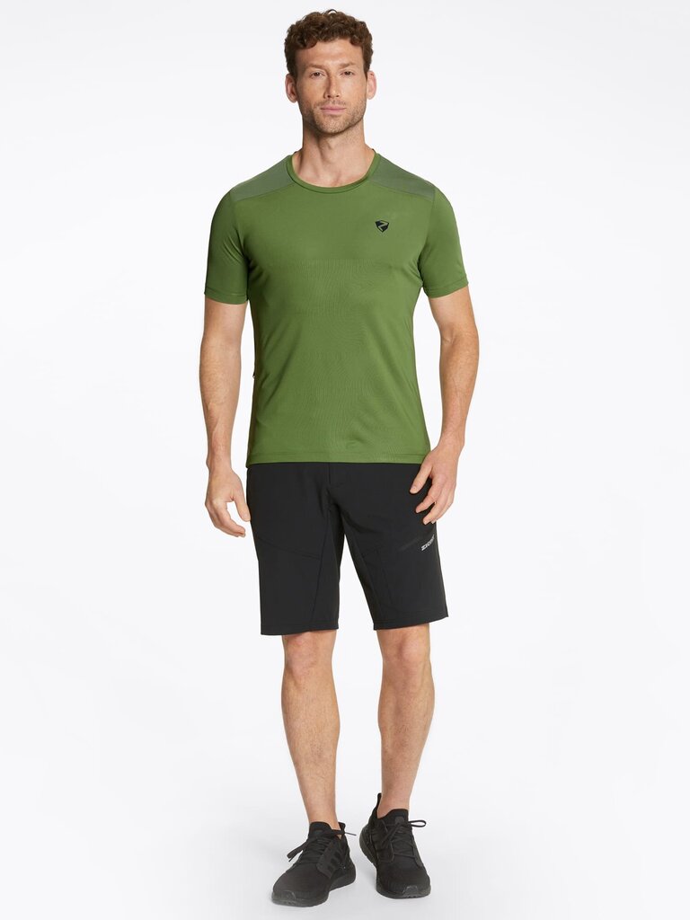 Sportiniai marškinėliai vyrams Ziener Nemindo 249204, žali kaina ir informacija | Sportinė apranga vyrams | pigu.lt