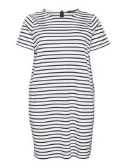 Vero Moda женское платье 10307337*02, белый/тёмно-синий 5715515096428 цена и информация | Платья | pigu.lt