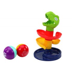 Kamuoliukų čiuožykla Lean Toys Dinozauras цена и информация | Игрушки для малышей | pigu.lt