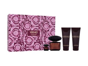 Kosmetikos rinkinys Versace Crystal Noir EDP moterims: kvapusis vanduo 90 ml + Kūno losjonas 100 ml + dušo gelis 100 ml + kvapusis vanduo 5 ml цена и информация | Женские духи | pigu.lt